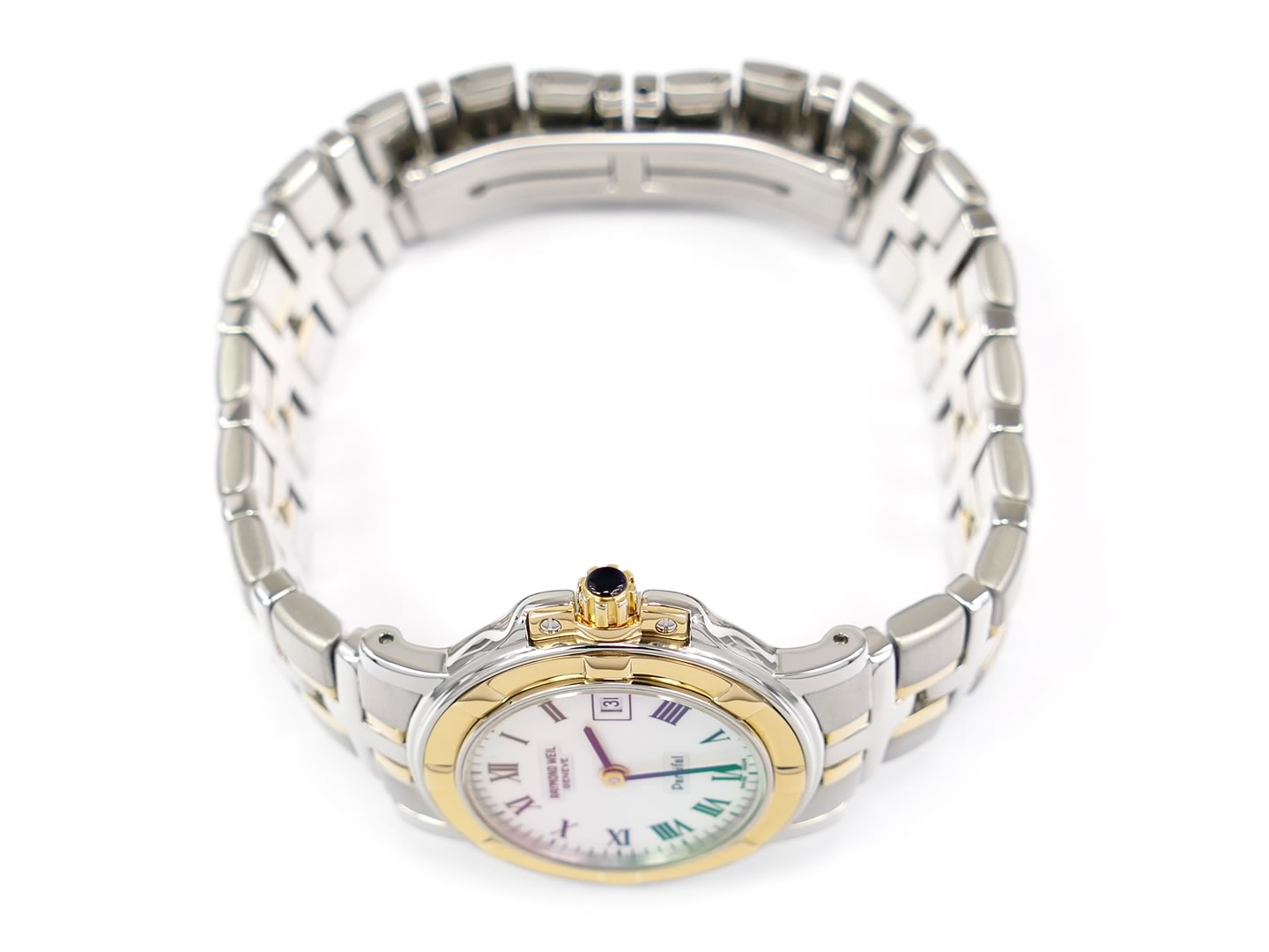 Raymond Weil Parsifal 9430 18k Gold plated crown with black cabochon