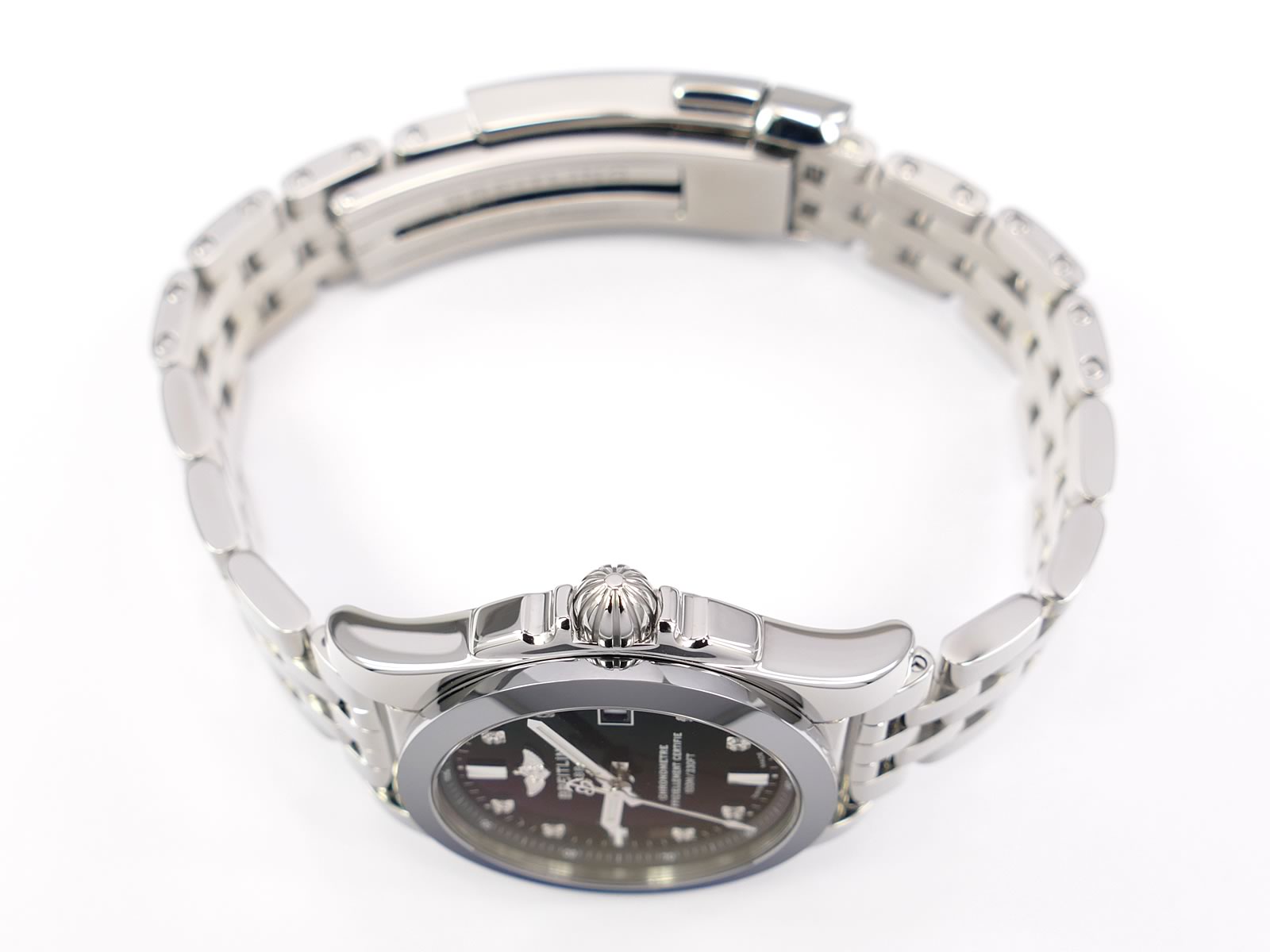 Breitling Galactic 29 Sleek Black W72348 crown