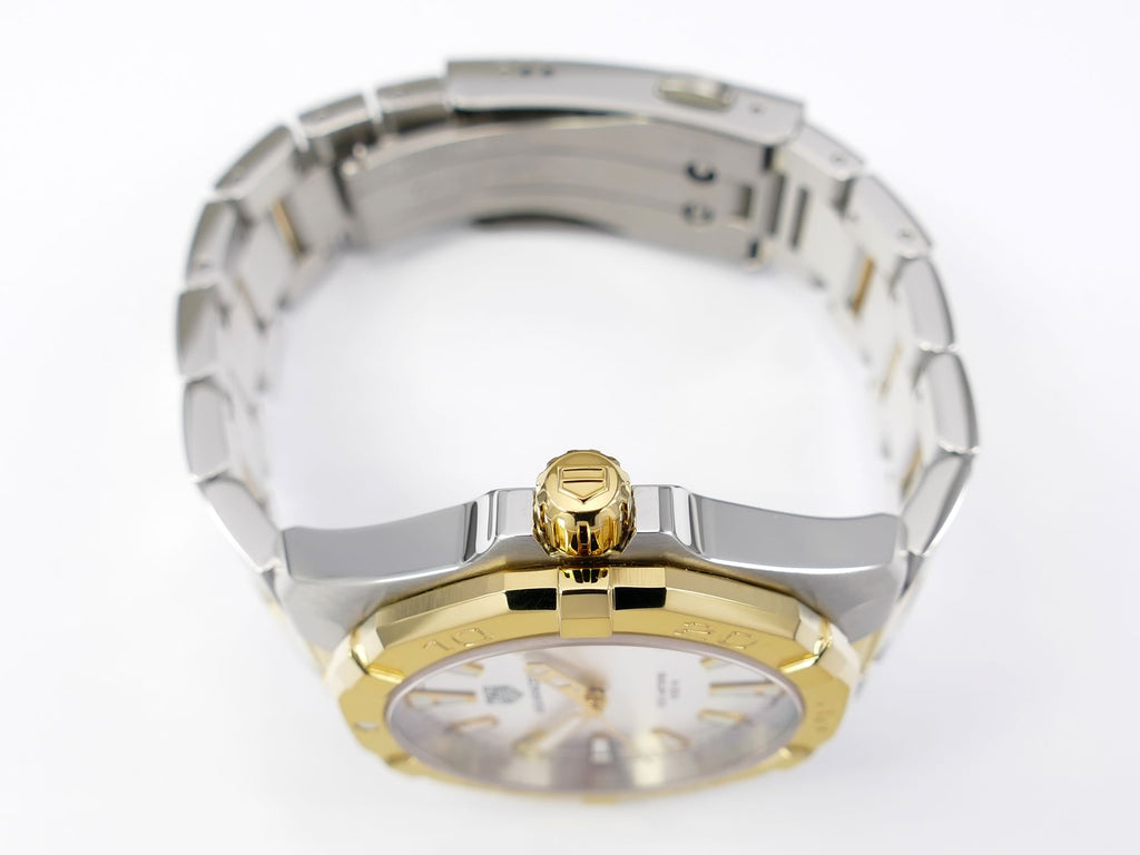TAG Heuer Aquaracer WBD1120.BB0930 screw down gold crown