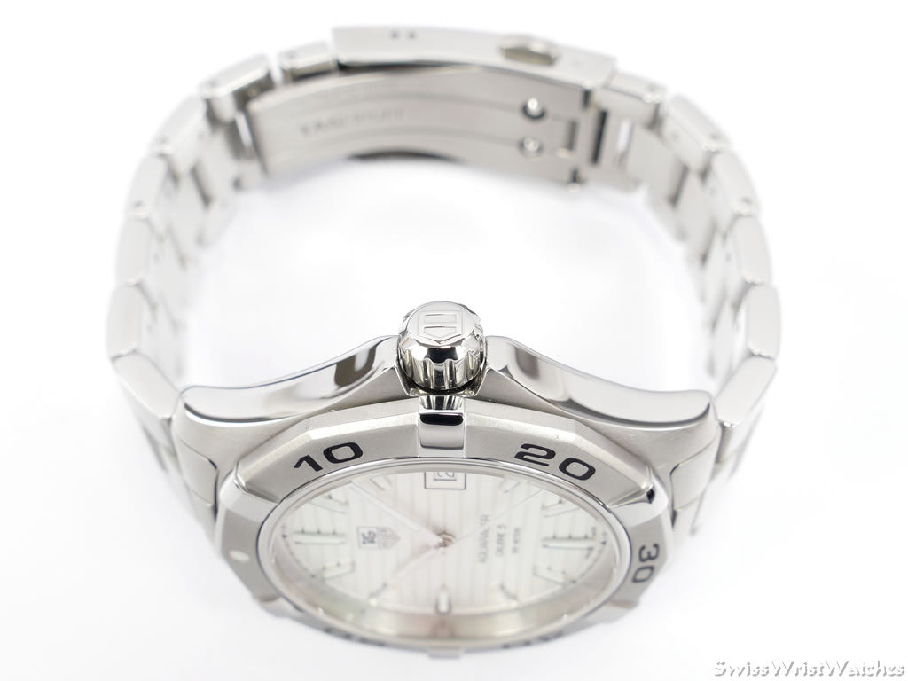 TAG Heuer Aquaracer Silver WAP2011.BA0830 crown