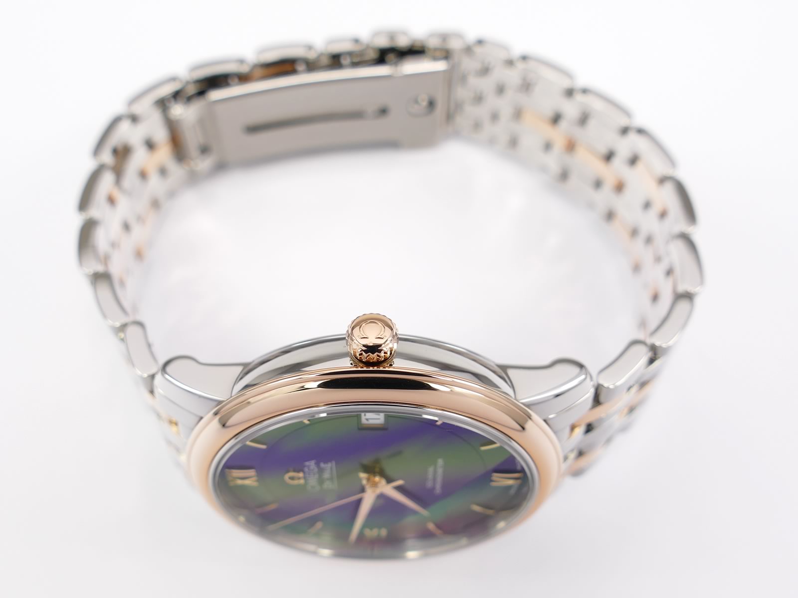 Omega De Ville Prestige 424.20.37.20.03.002 18k red gold crown