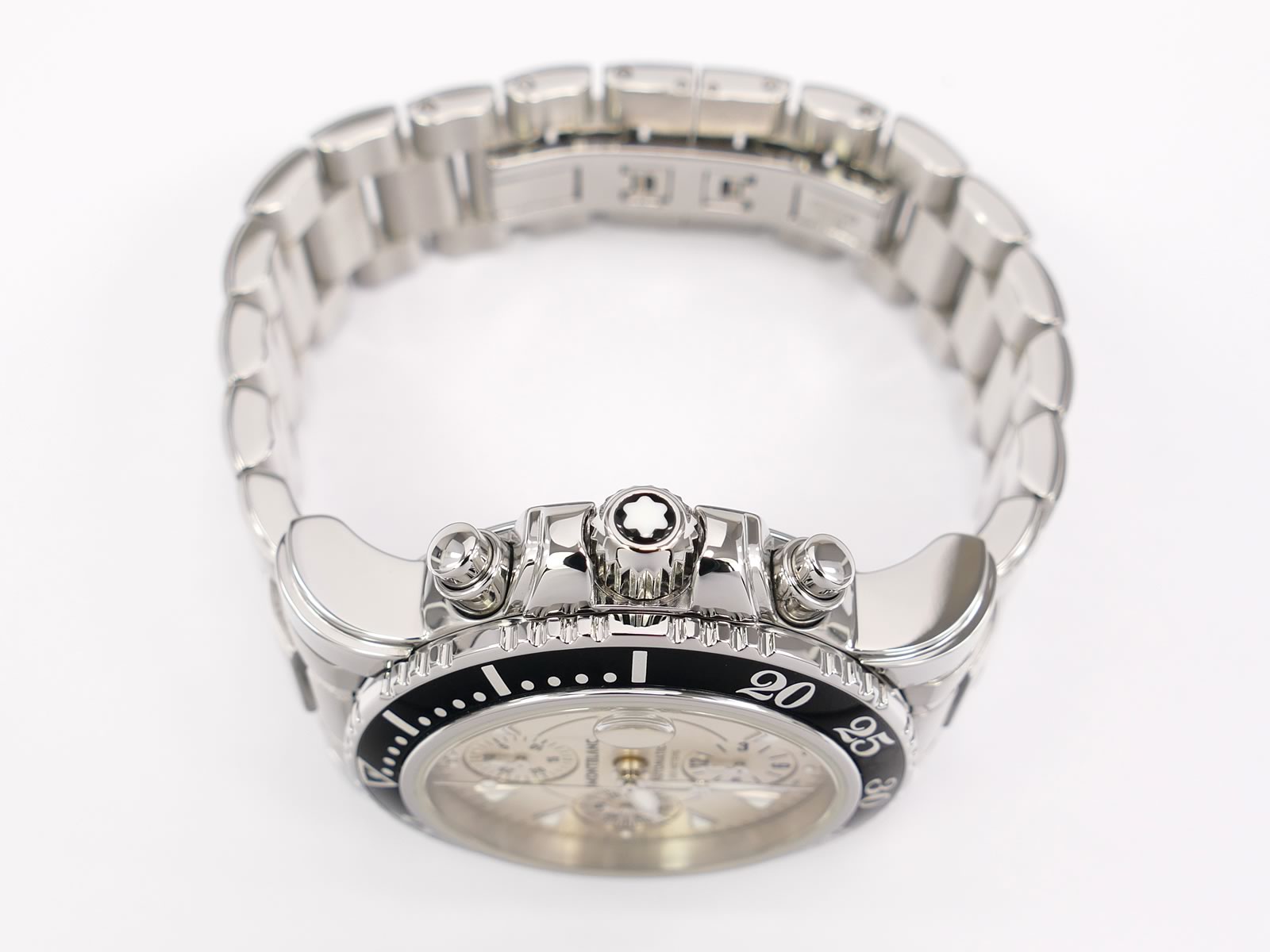 Montblanc Meisterstück Sport Chronograph 7034 screw down crown