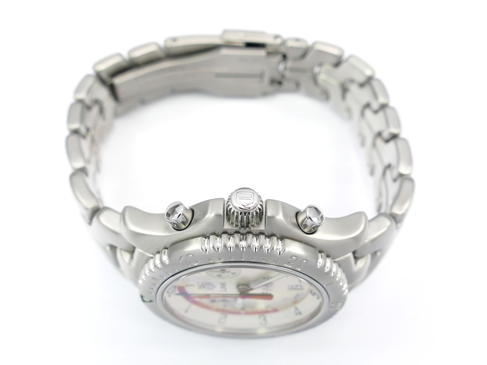 TAG Heuer Link Chronograph CT1118 screw down crown
