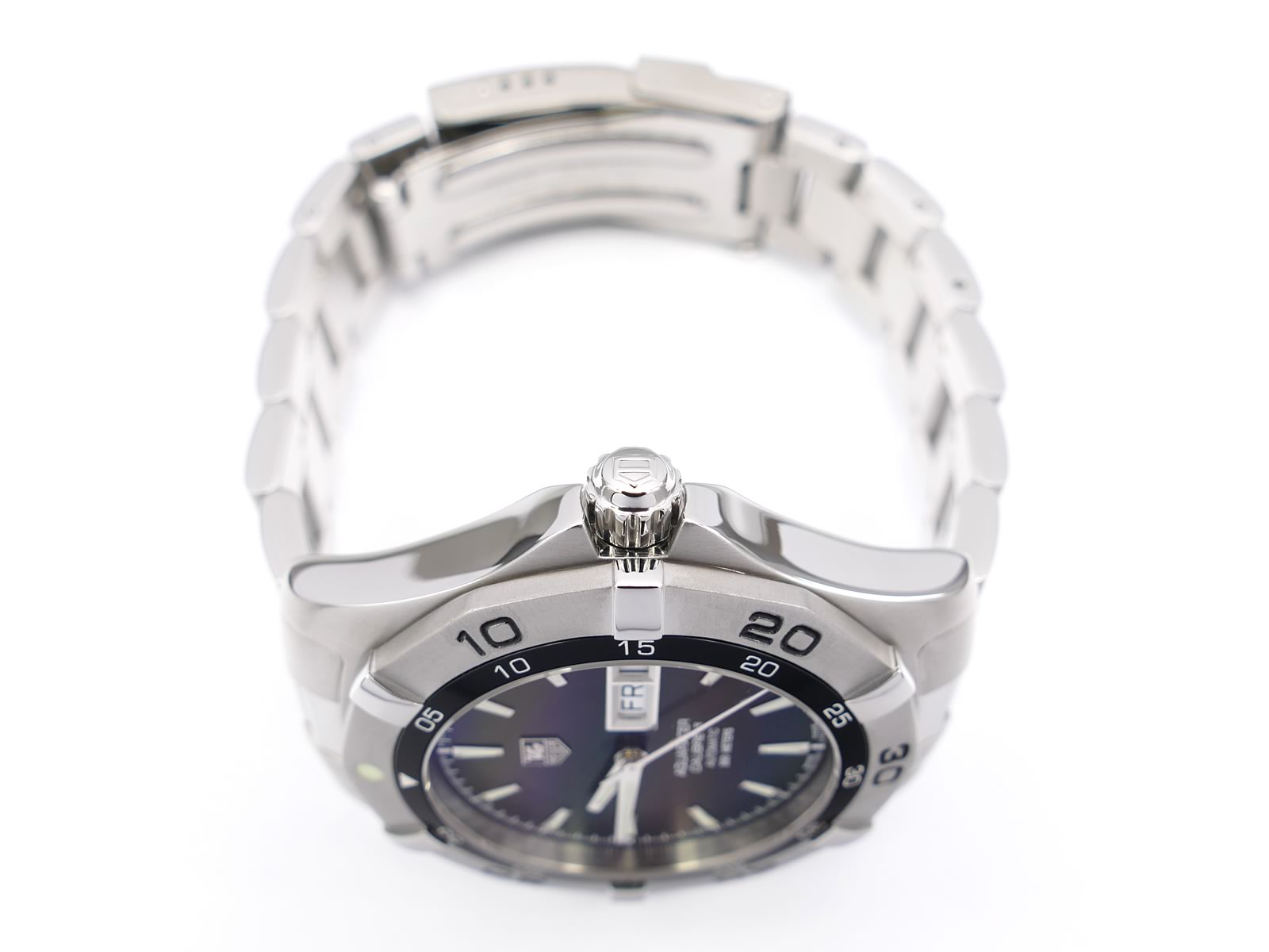 TAG Heuer Aquaracer WAF2010.BA0818 stainless steel screw down crown