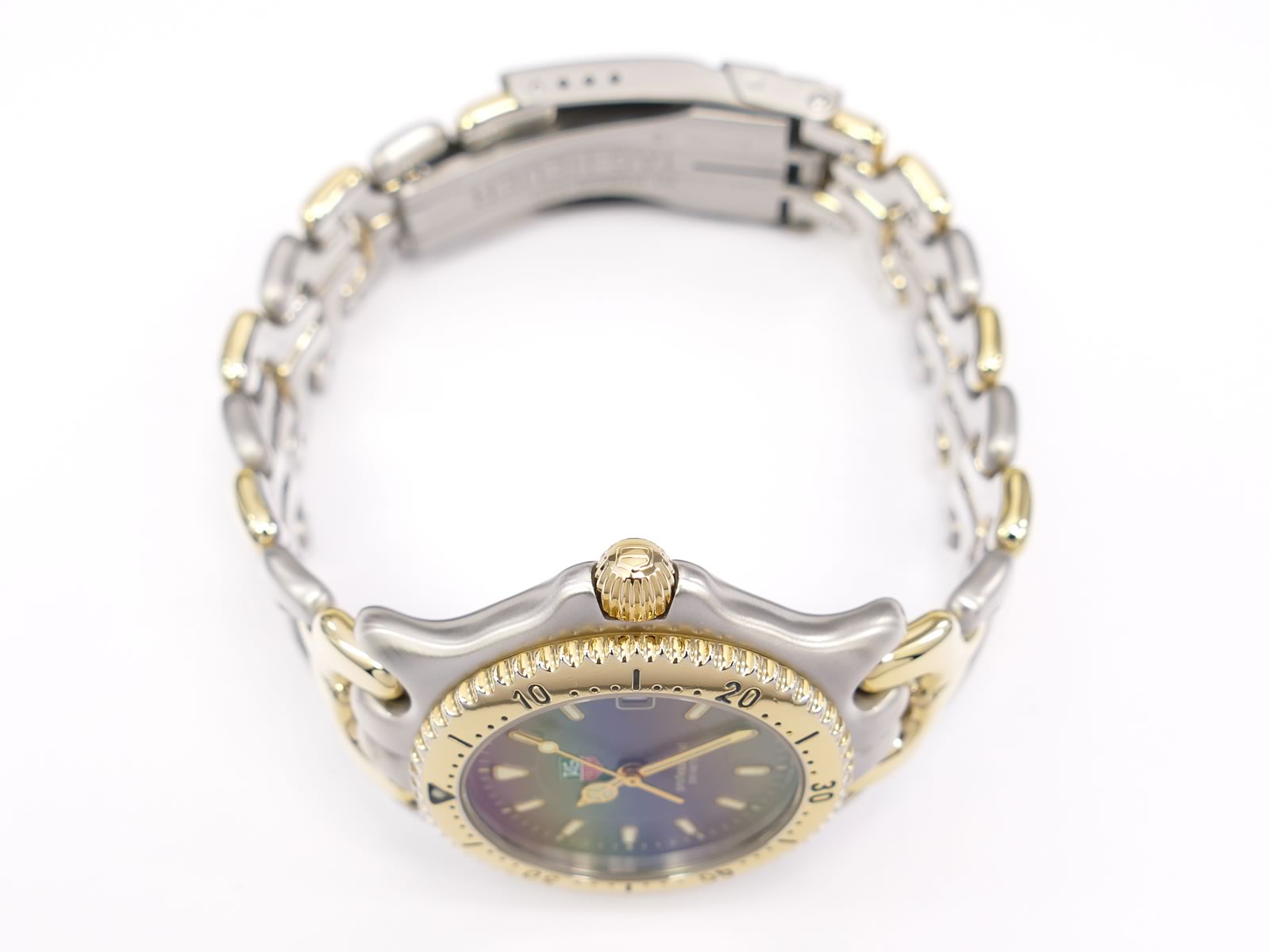 TAG Heuer SEL WG1220-K0 18k gold screw down crown