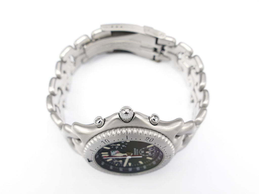 TAG Heuer SEL Chronograph CG1110-0 stainless steel screw down crown