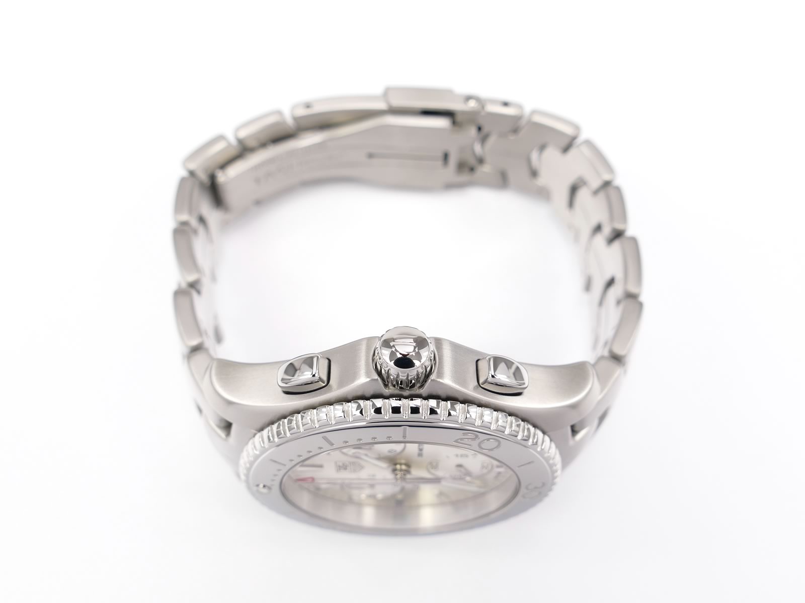 TAG Heuer Link Chrono CJ1111.BA0576 screw down crown