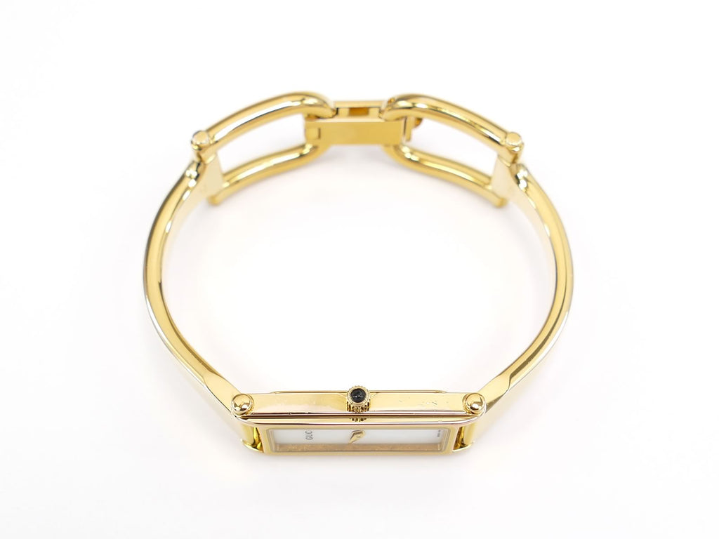 Gucci 1500L 18k Gold Plated crown with black cabochon