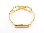 Gucci 1500L 18k Gold Plated crown with black cabochon