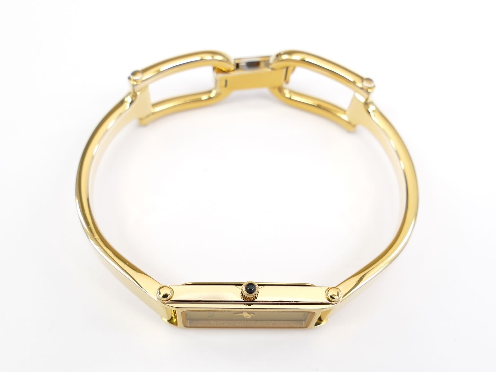 Gucci 1500L 18k Gold Plated crown with black cabachon