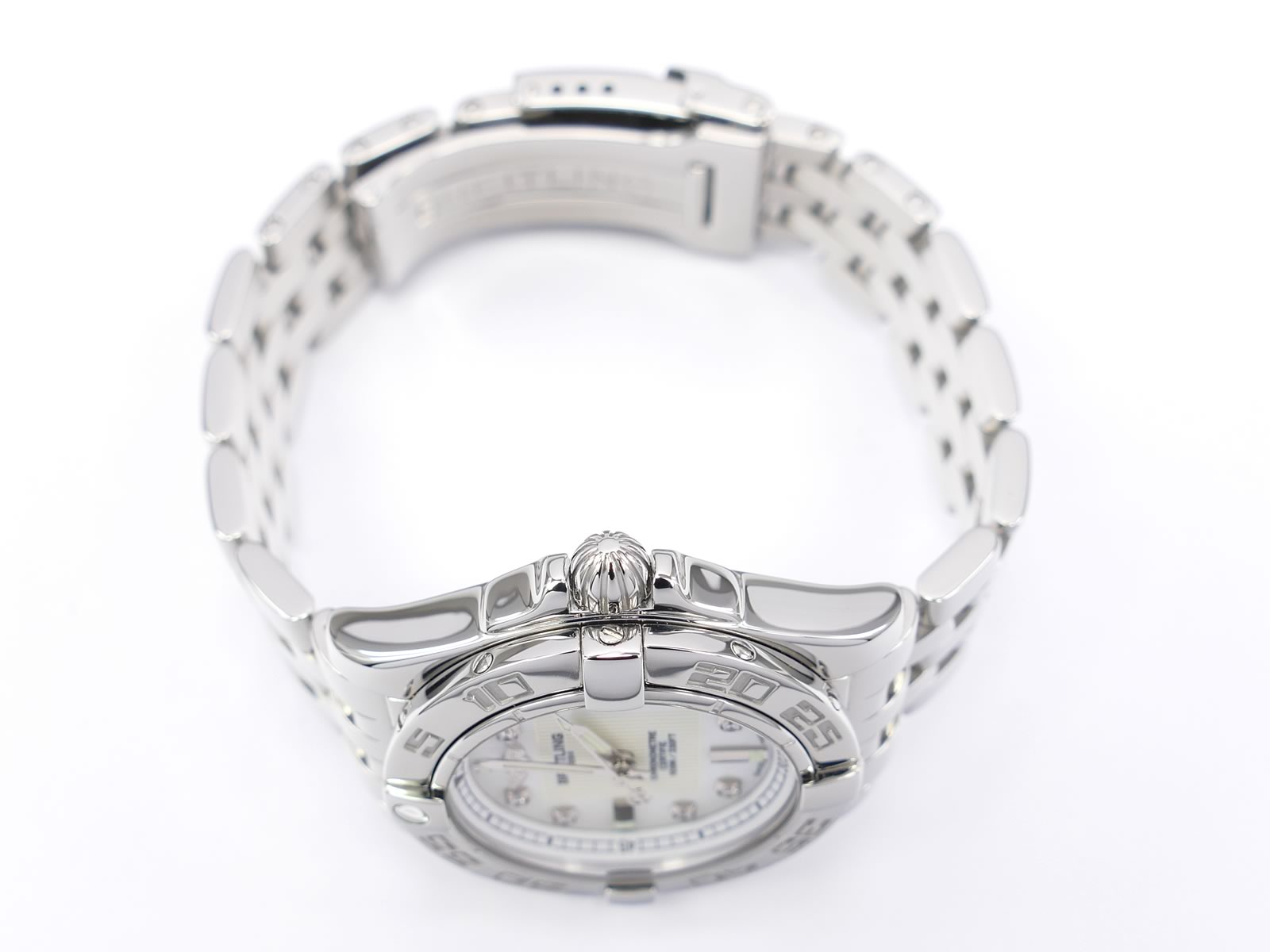 Breitling Galactic 32 A71356 stainless steel crown
