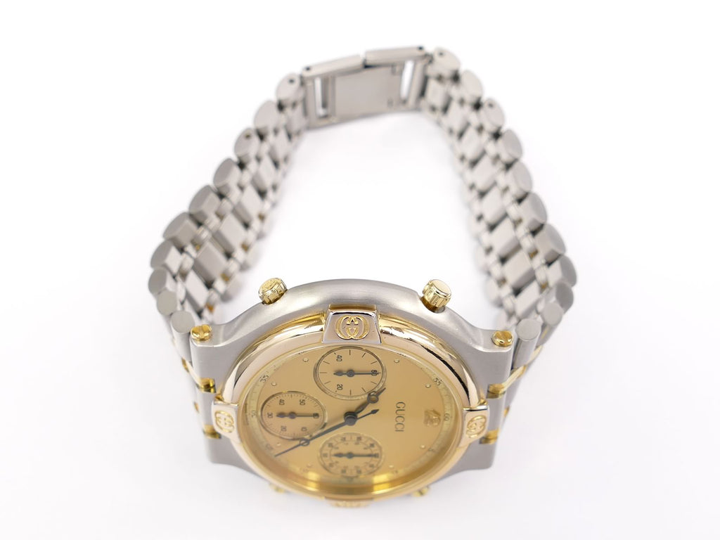 Gucci 9400 Chronograph 18k Gold pushers