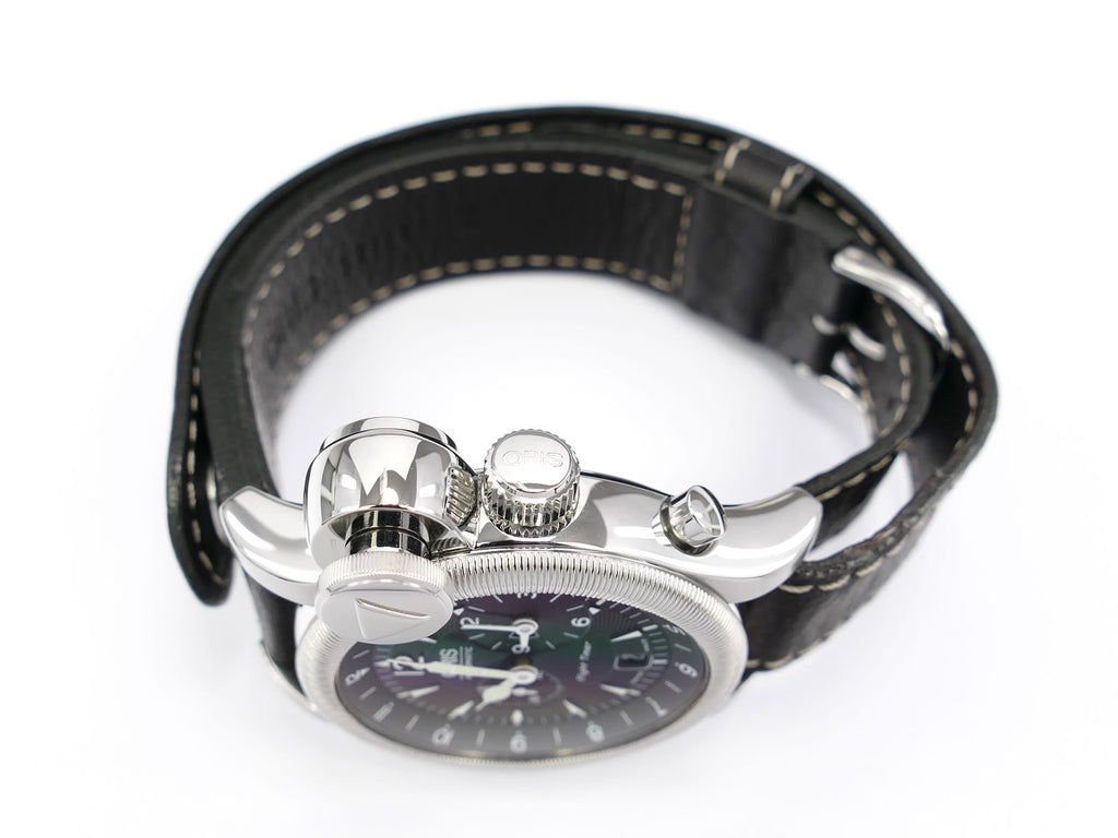 Oris Flight Timer 690 1945 40 84 stainless steel crown