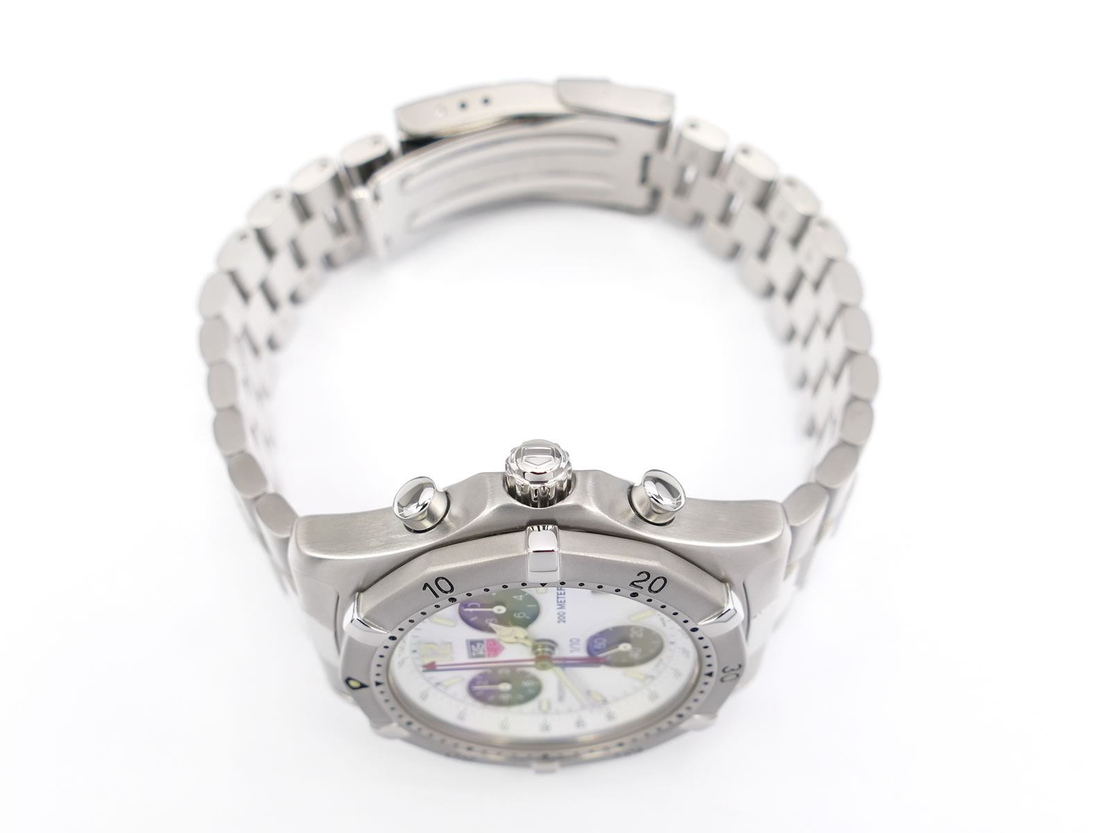 TAG Heuer 2000 Chronograph CK1111.BA0330 screw down crown