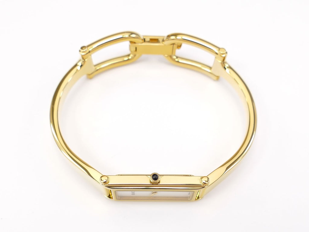 Gucci 1500L 18k Gold Plated crown with black cabochon