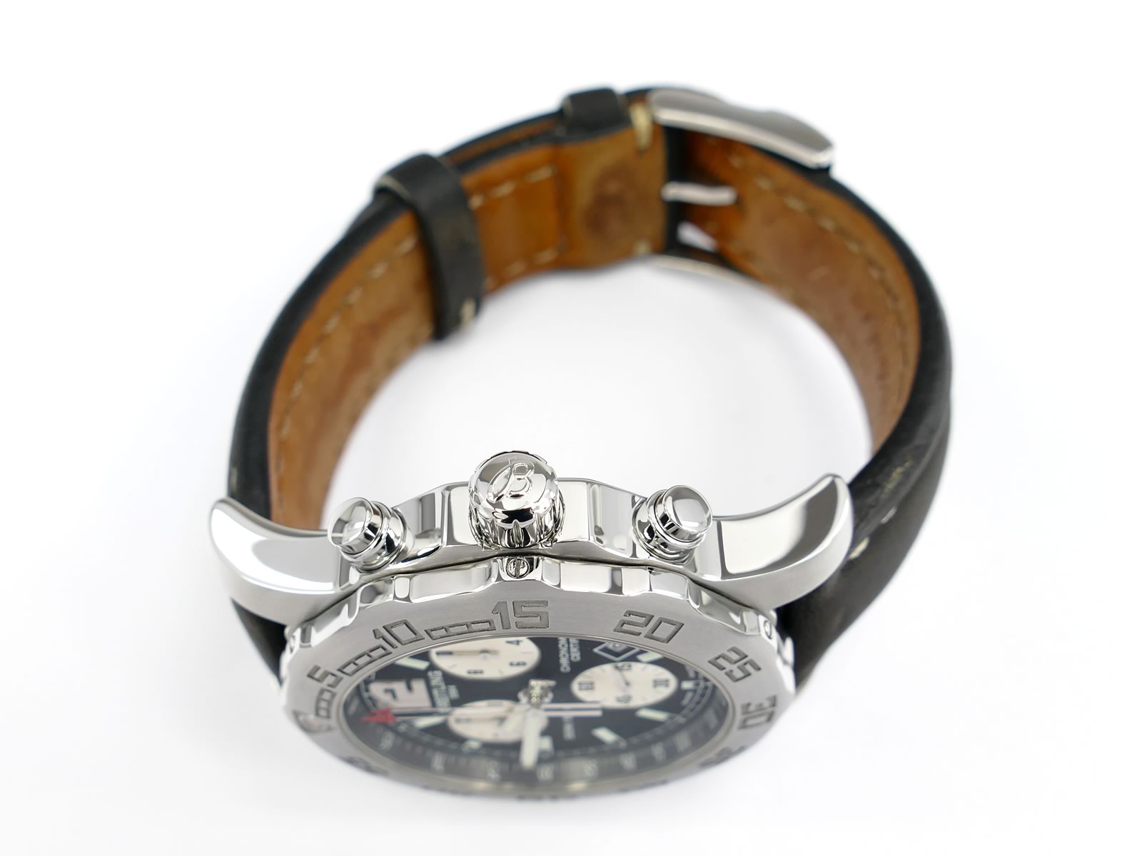 Breitling Colt Chrono II A73387 screw down crown