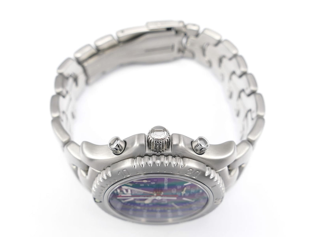 G Heuer Link Chronograph CT1110.BA0550 screw down crown