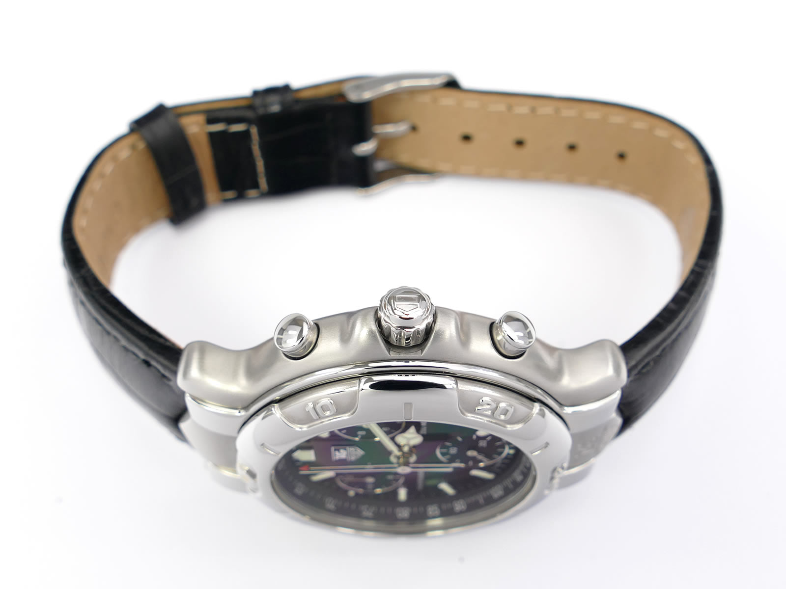 TAG Heuer 6000 Chronograph CH1113-0 screw down crown