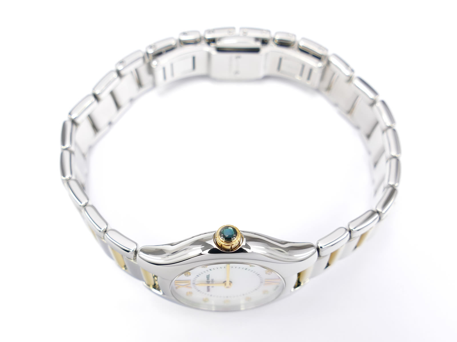 Raymond Weil Noemia 5124 Gold crown with turquoise cabochon