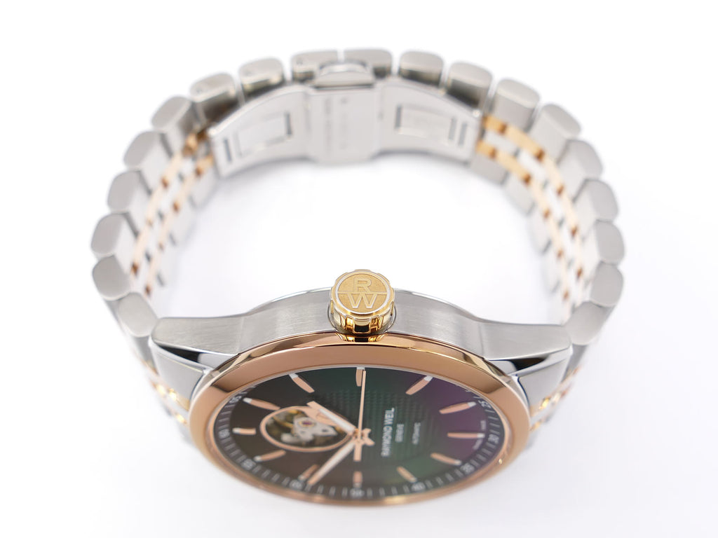 Raymond Weil Freelancer 27101 screw down gold crown