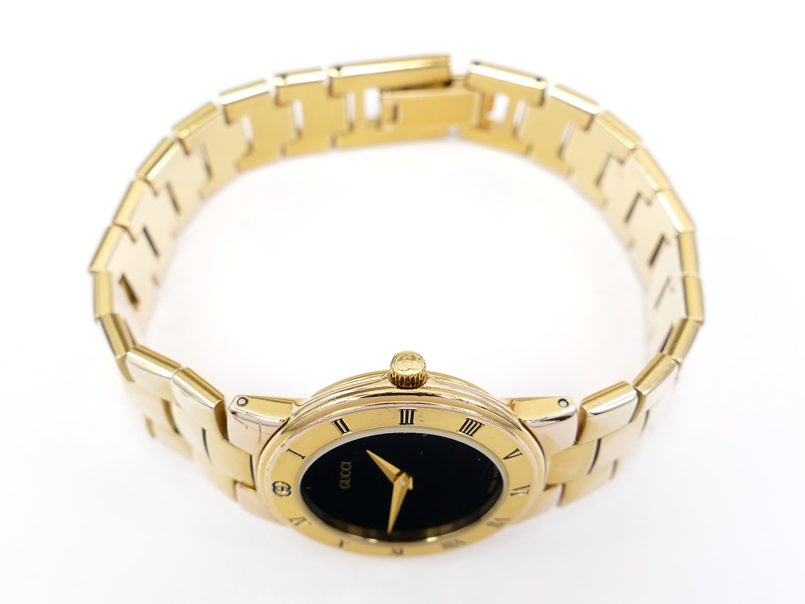 Gucci 3300L 18k Gold Plated crown