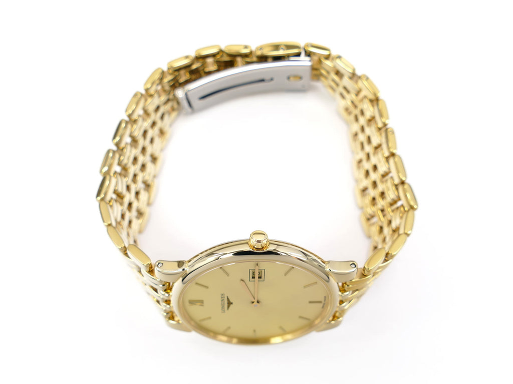 Longines La Grande Classique Presence L5.632.2 gold pvd crown