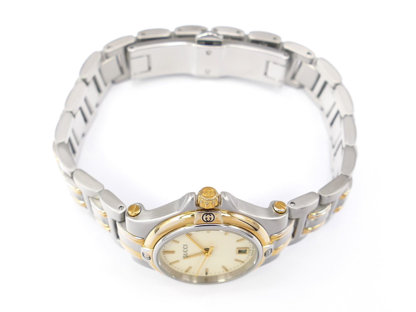 Gucci 9040L 18k Gold Plated crown