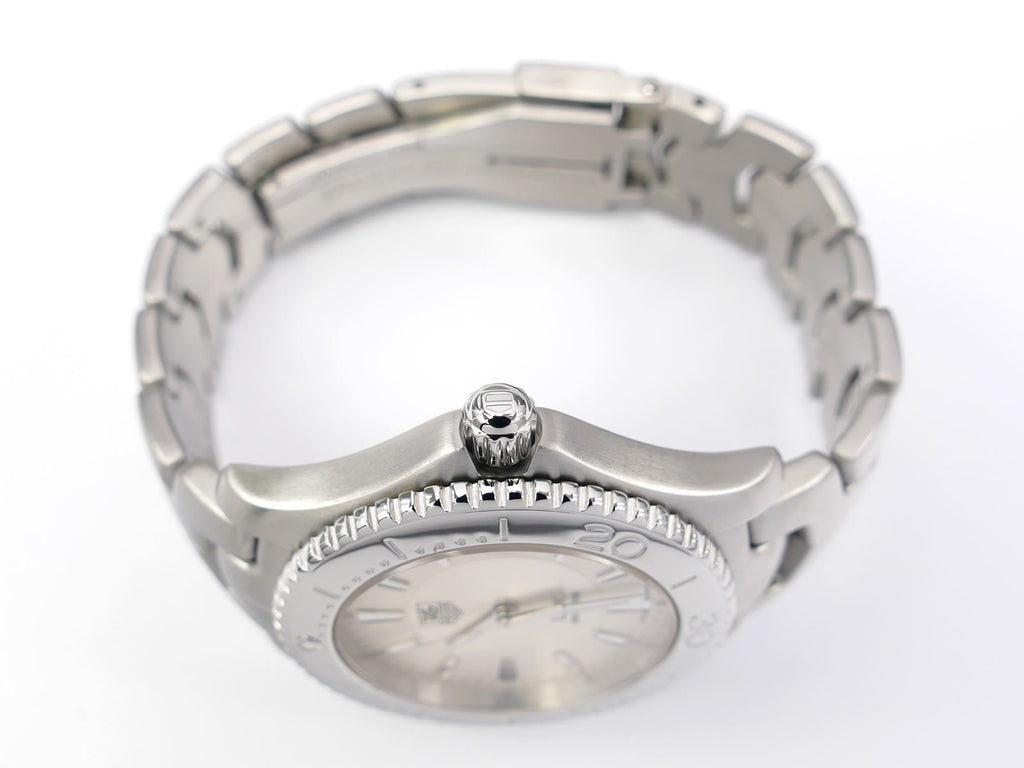 TAG Heuer Link WJ1111 stainless steel screw down crown