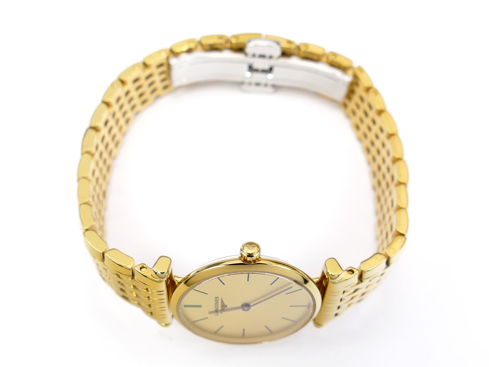 Longines La Grande Classique L4.209.2 Gold PVD crown
