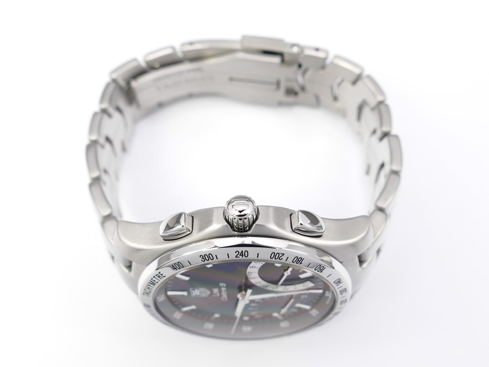 TAG Heuer Link Calibre S CJF7110 stainless steel crown and pushers
