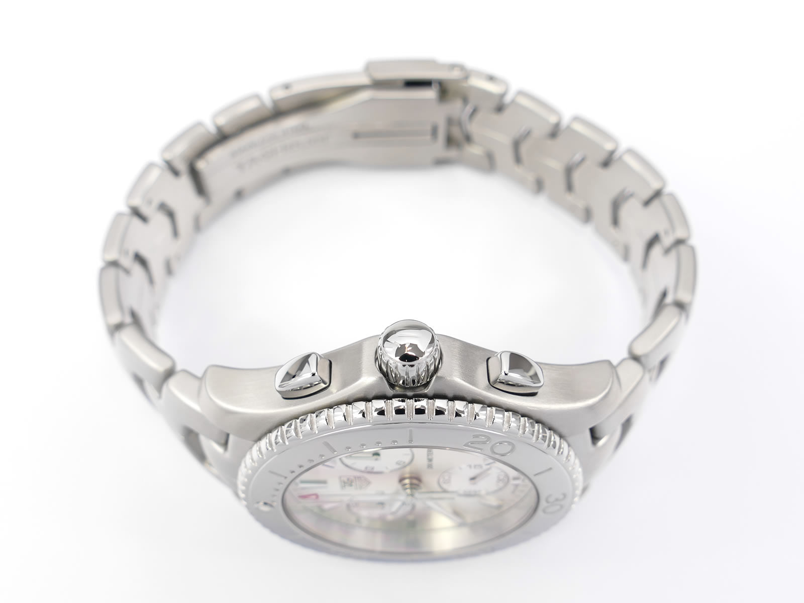 TAG Heuer Link CJ1111 stainless steel screw down crown