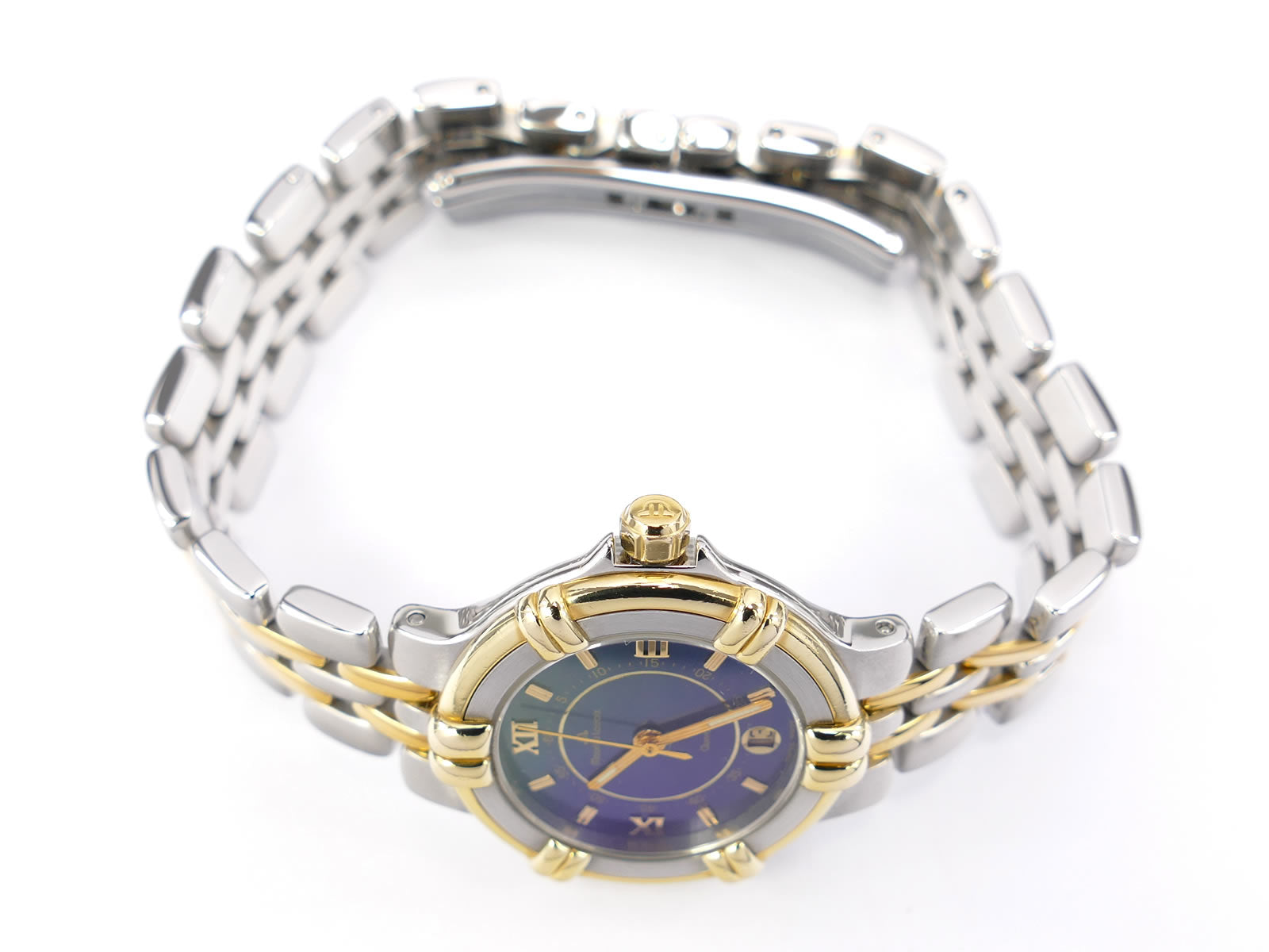 Maurice Lacroix Calypso 18k Gold Plated screw down crown