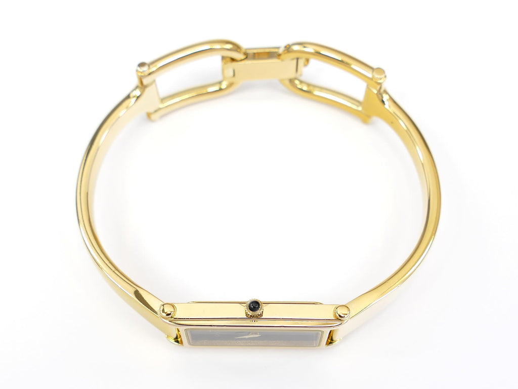 Gucci 1500L 18k Gold Plated crown with black cabochon