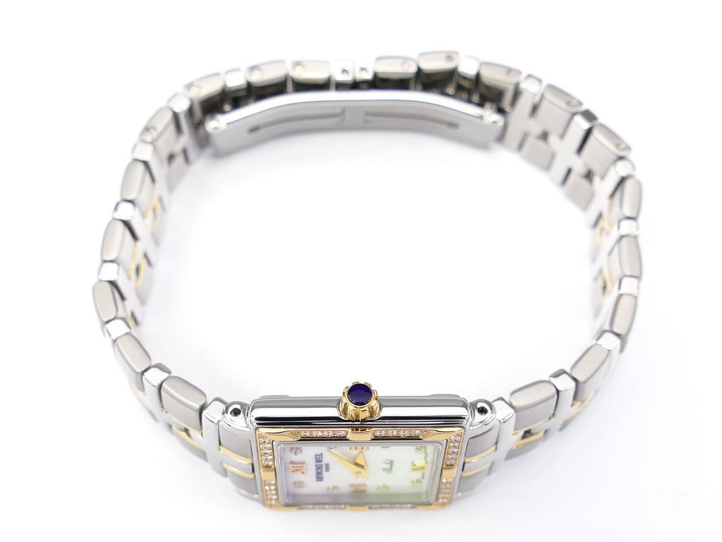 Raymond Weil Parsifal 9630 18k gold plated crown with blue cabochon