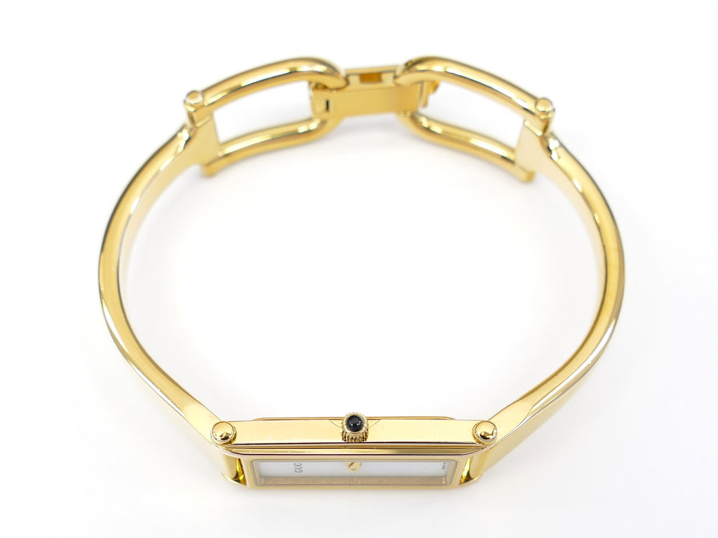 Gucci 1500L 18k Gold Plated crown with black cabochon