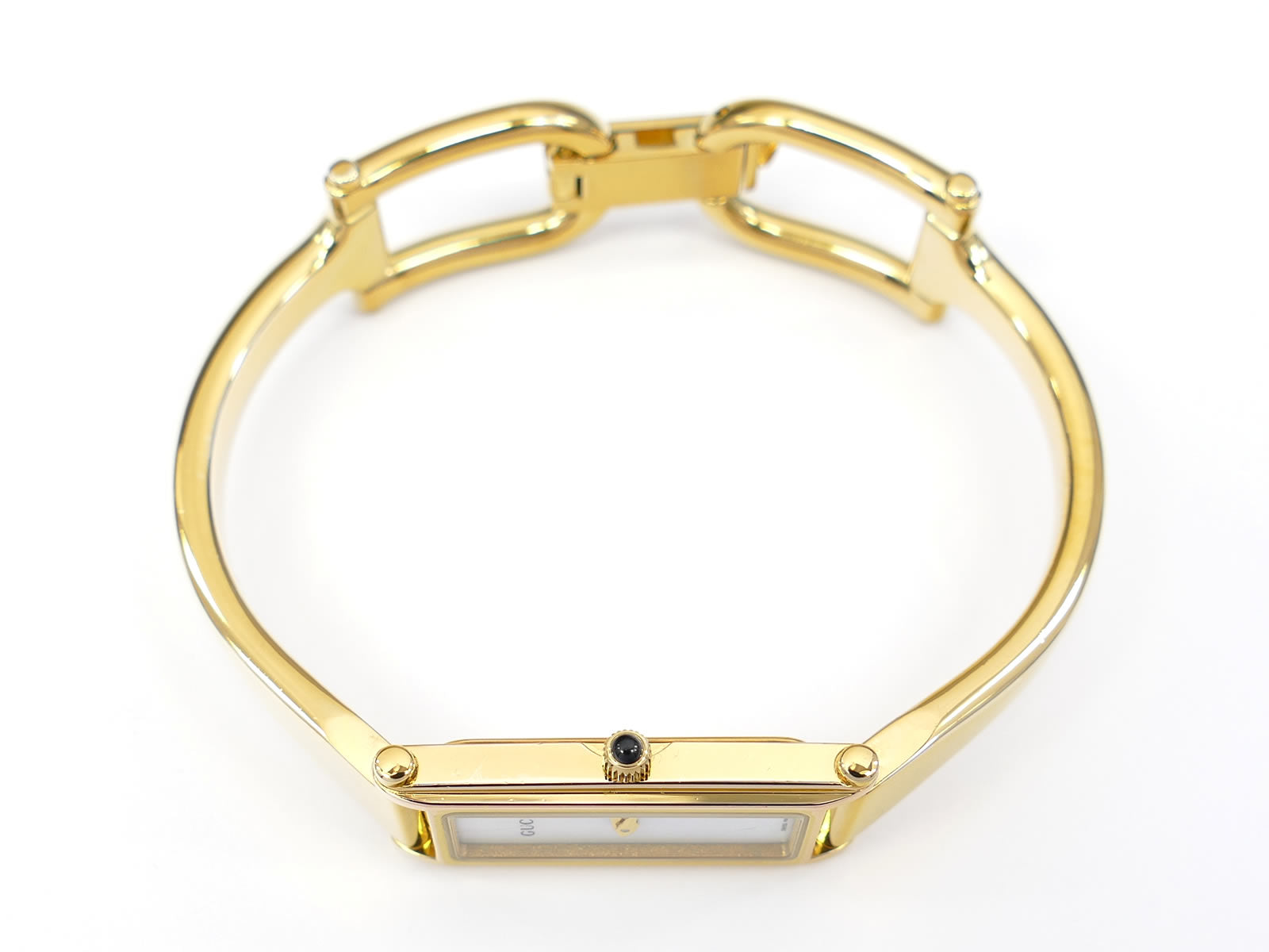 Gucci 1500L 18k Gold Plated crown with black cabochon