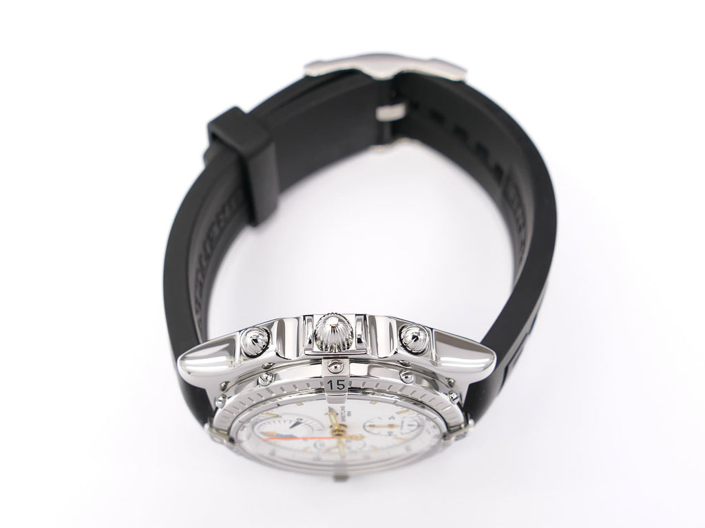 Breitling Chronomat A13048 stainless steel screw down crown