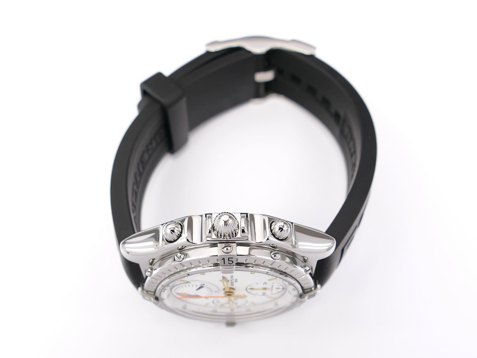 Breitling Chronomat A13048 stainless steel screw down crown