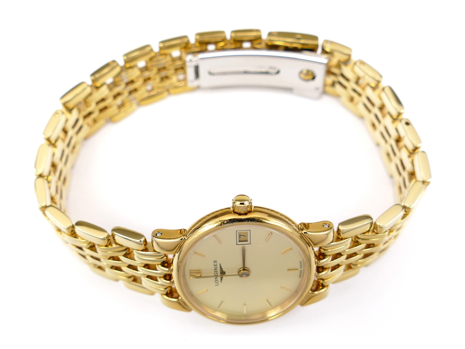 Longines La Grande Classique Elegances L5.132.2 Gold PVD crown