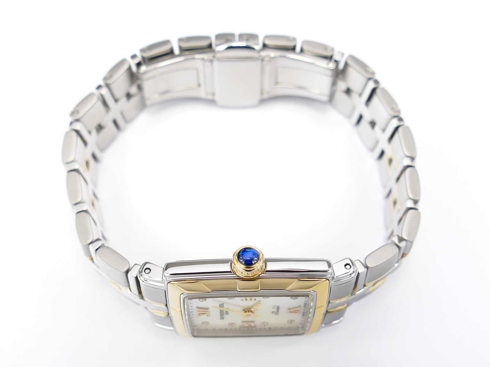 Raymond Weil Parsifal 18k Gold plated crown with sapphire cabochon 9740
