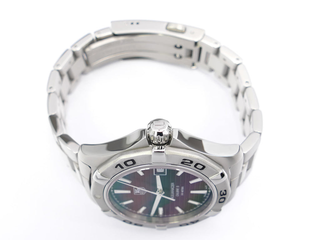 TAG Heuer Aquaracer WAP2010 stainless steel screw down crown
