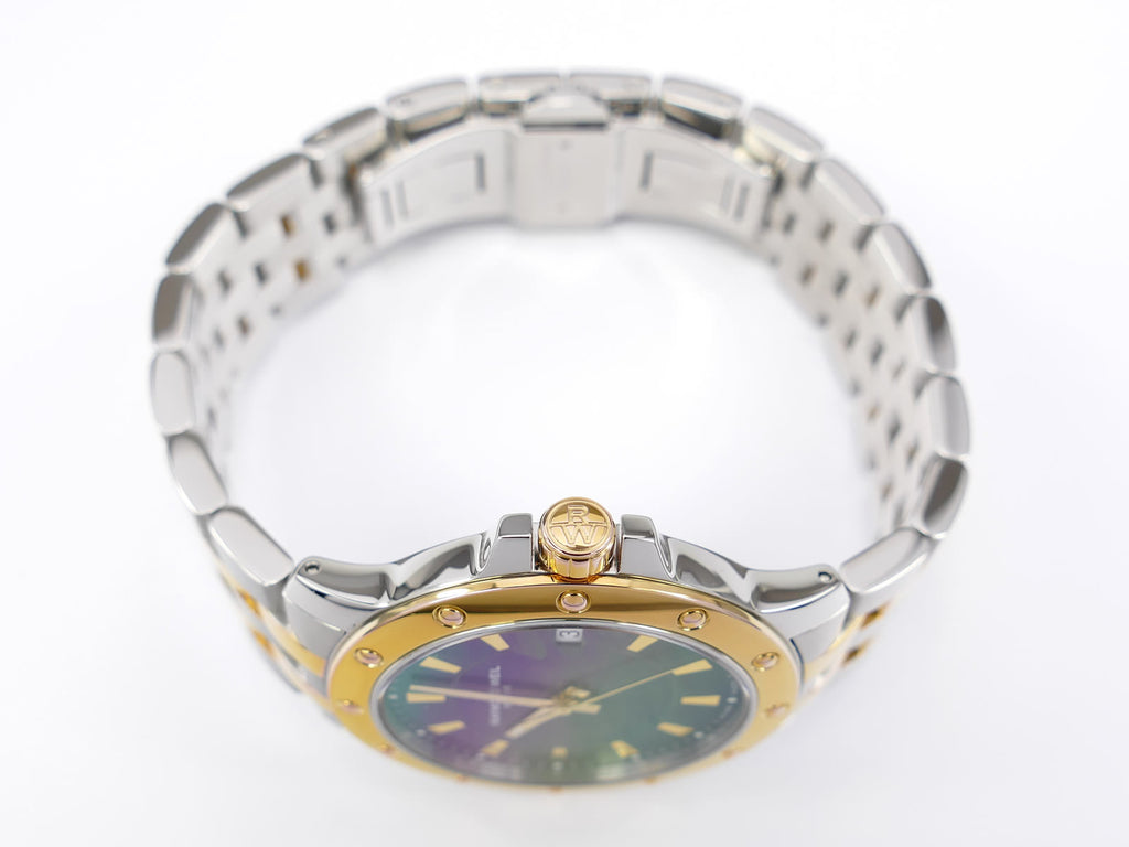 Raymond Weil Tango 5599 18k Gold Plated crown