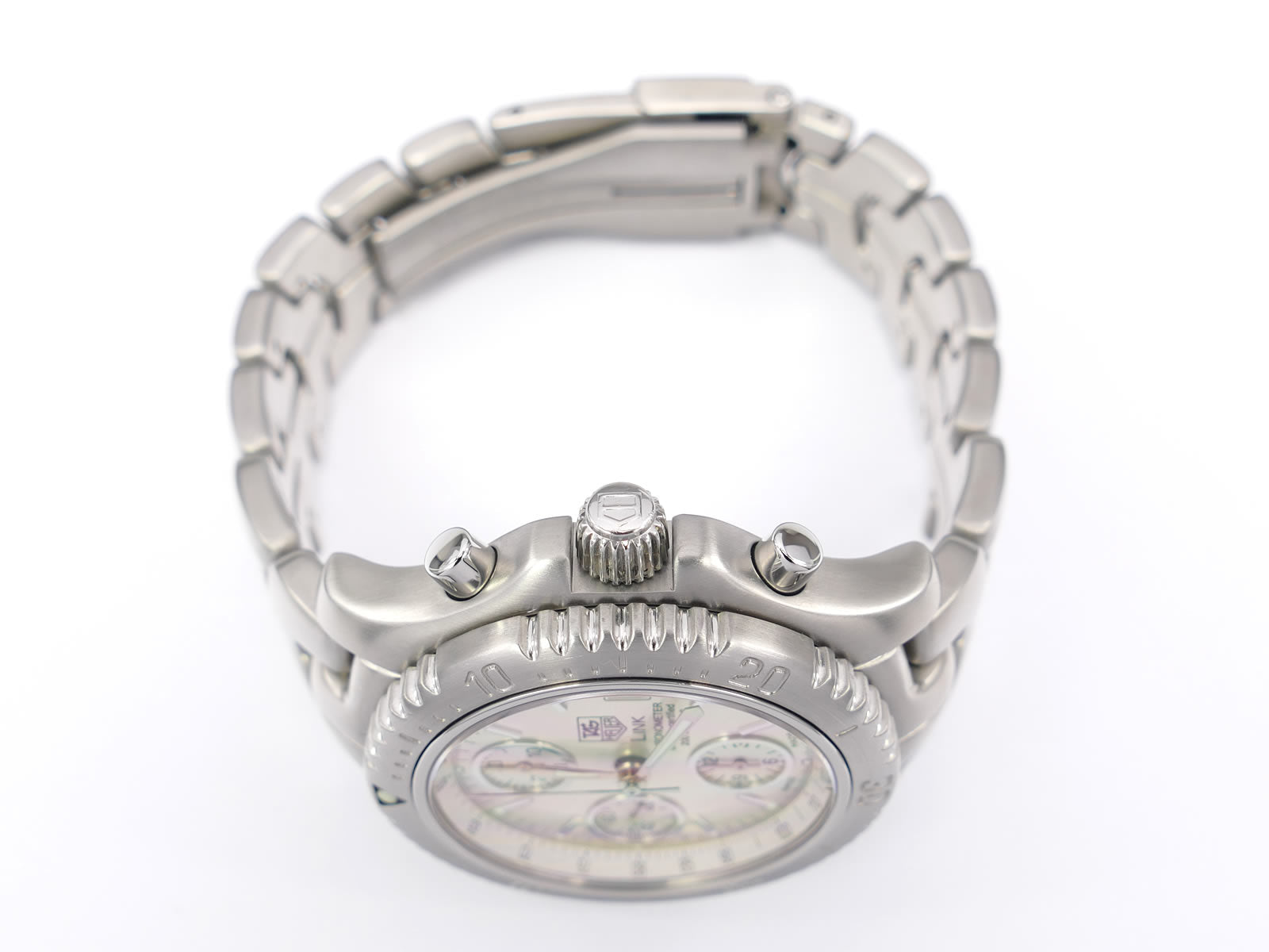 TAG Heuer Link CT5113 stainless steel screw down crown