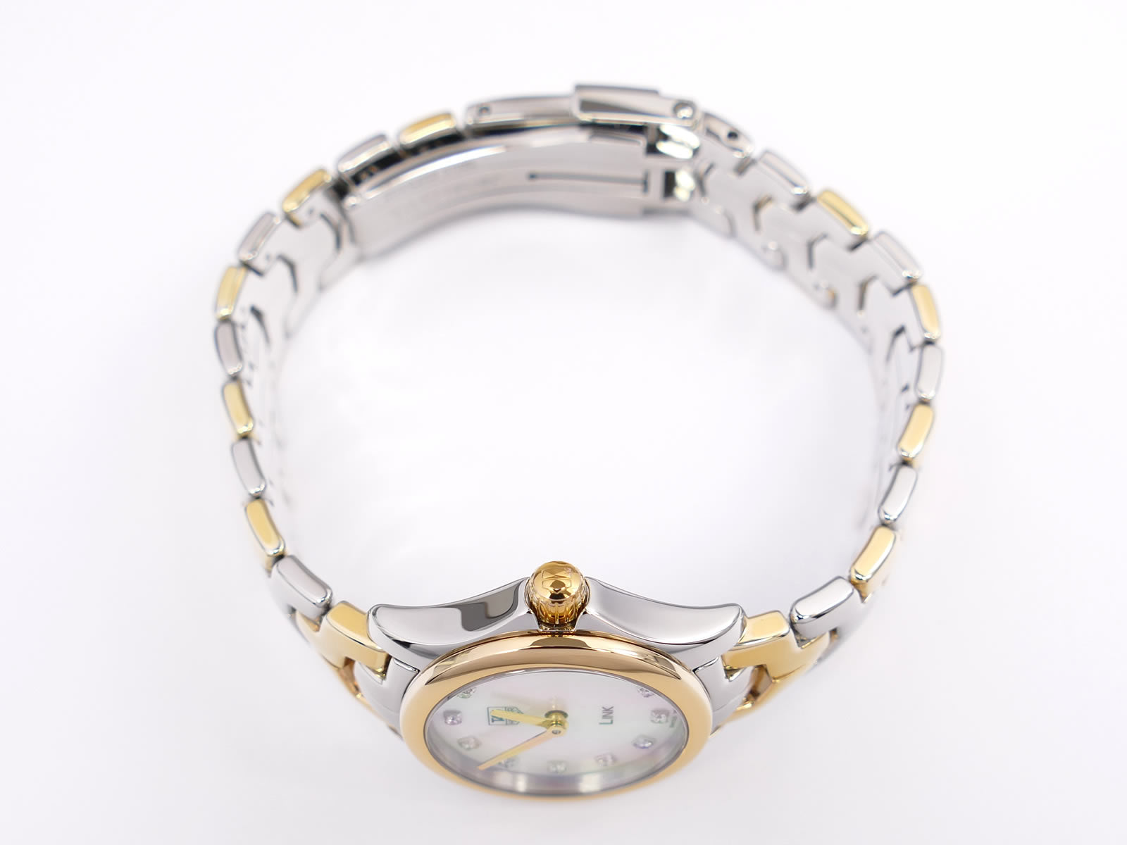 TAG Heuer Link WJF1451 18k gold plated crown