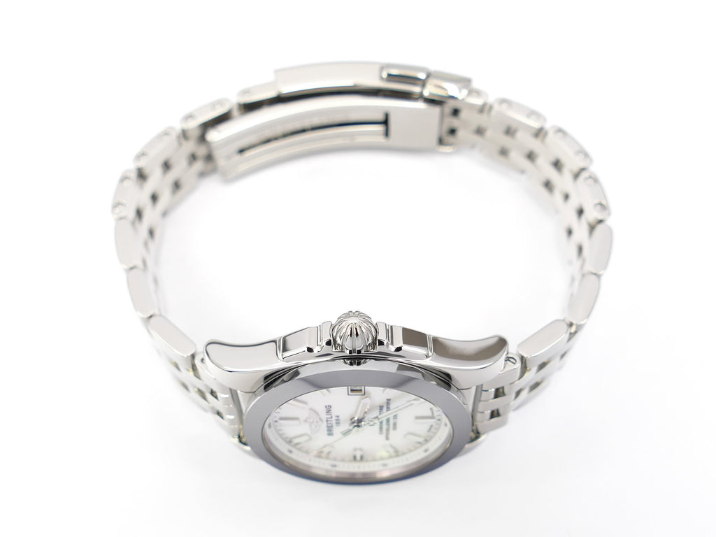 Breitling Galactic 29 Sleek W72348 stainless steel crown