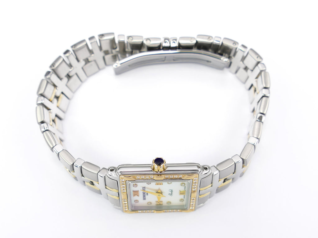 Raymond Weil Parsifal 9630 18k gold plated crown with blue cabochon