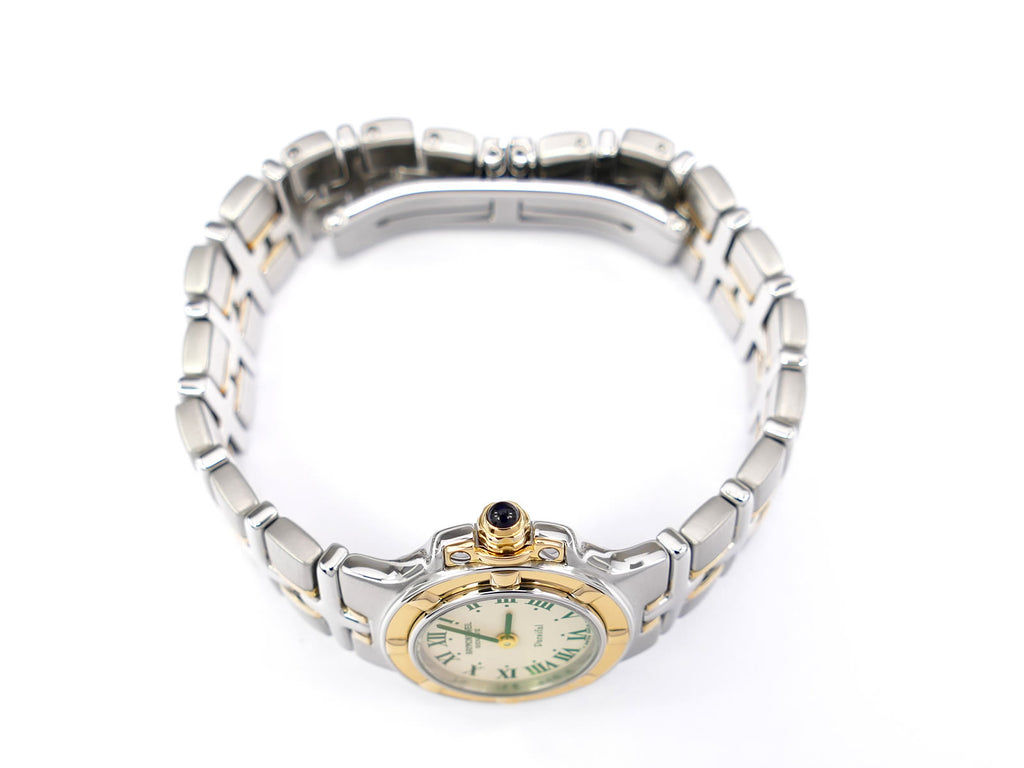 Raymond Weil Parsifal 9690 sapphire cabochon 18k gold plated bezel