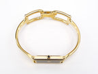 Gucci 1500L 18k Gold Plated crown with black cabochon