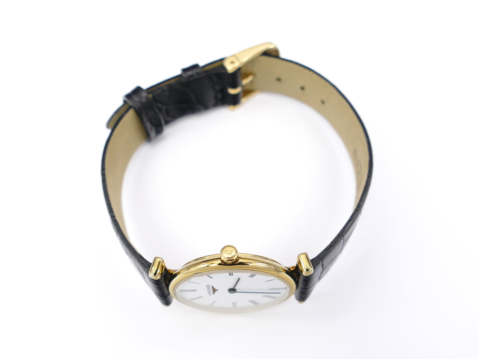 Longines La Grande Classique L4.135.2 gold PVD crown