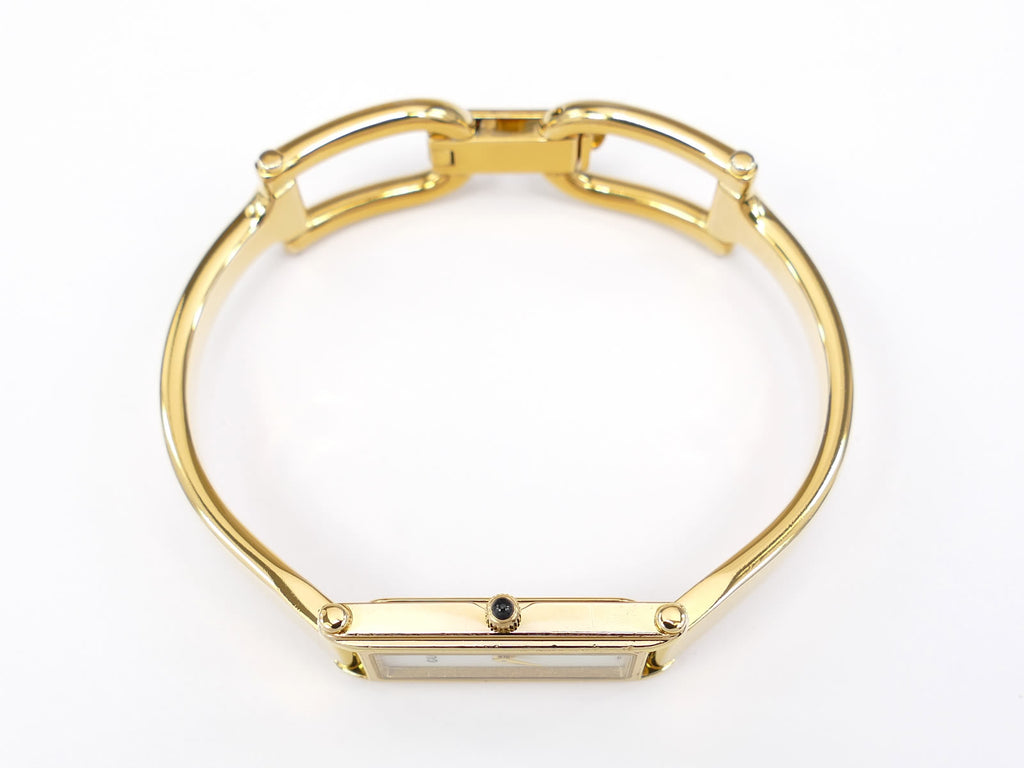 Gucci 1500L 18k Gold Plated crown with black cabochon